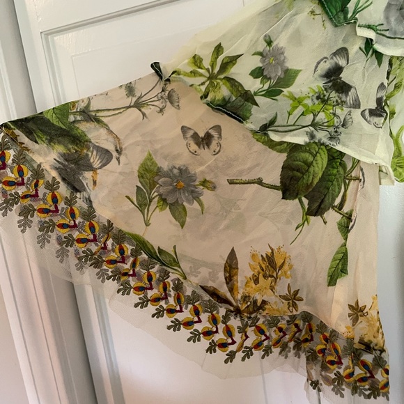 Anthropologie Varun Bahl Green Embroidered Dress - Picture 7 of 13